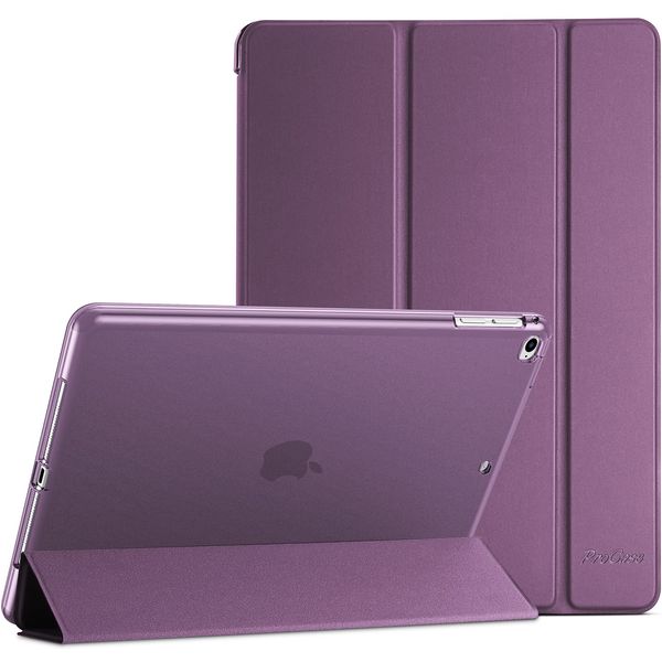 ProCase Soft Hülle für iPad 9.7 Zoll 6. Generation 2018/5. Generation 2017 /iPad Air 1/2 Modell A1822 A1823 A1893 A1474 A1475, Weich TPU Schutzhülle Case Cover für iPad 6 / iPad 5 -Lila
