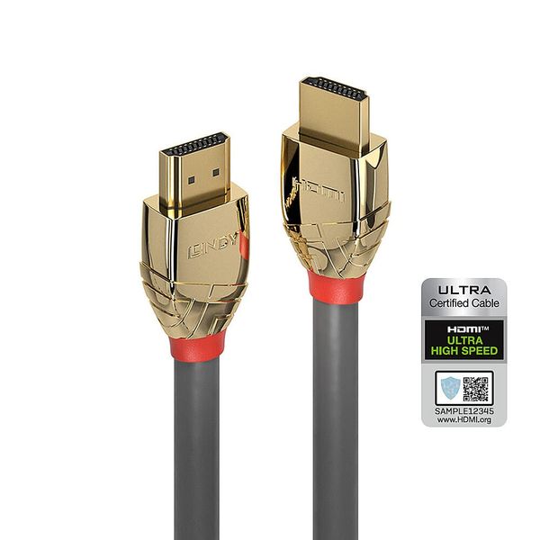 LINDY 2m Ultra High Speed HDMI Cable, Gold Line