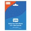 Tello Mobile - Bring Your Own Phone - 3 in 1 SIM Card Kit