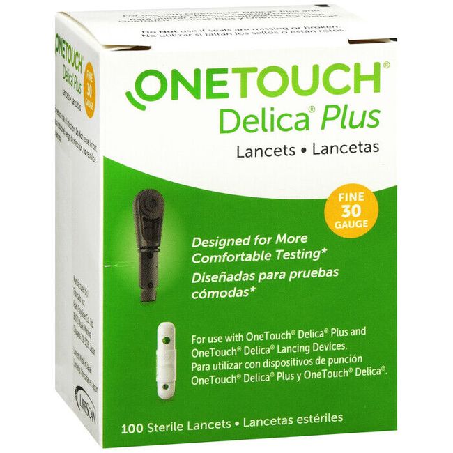 OneTouch Delica Plus Lancets 30 Gauge 100 Count