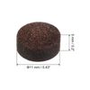PATIKIL 11 mm Pack of 12 Billiard Cue Tip Pool Stick Replacement Tip Snooker Cue Tips for Billiard Cue Brown