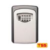 TSS Medium Size Wall Mounted Key Safe 4 Wheel Combination Key Lock Box Outdoor Key Box Wall Mounted