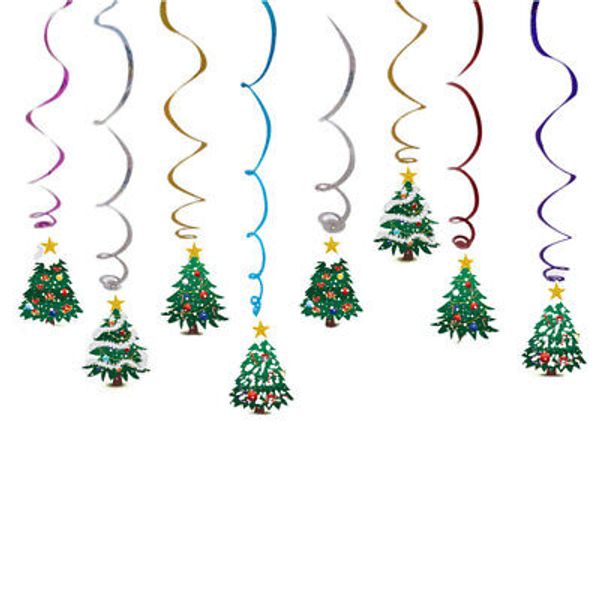 Hanging Whirls for Christmas Xmas Party Favors Swirls Streamers Decorations