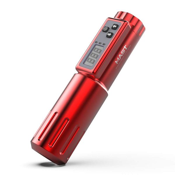 Mast Saber Wireless Battery Rotary Tattoo Machine Pen (Red)