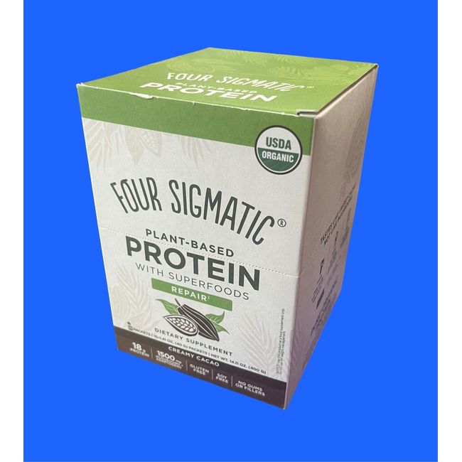 Four Sigmatic Plant-Based Protein Packets with Superfoods Creamy Cacao 10 PACK