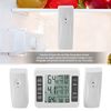 Digital Refrigerator Thermometer with Audible Alarm, 2PCS Sensor, Min Maximum Display