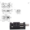 VOBOR Linear Table, Manual Linear Guide, X-Axis Linear Table Sliding Table Ball Screw for Automation Devices