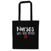 Flox Creative Nurses wife and proud tote bag