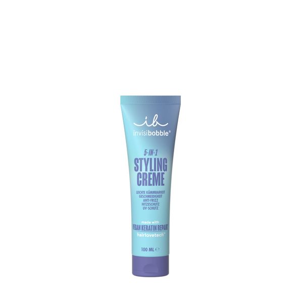 invisibobble 5-in-1 Styling Creme, Hitzeschutz, UV-Schutz, Frizz-Kontrolle, leichte Kämmbarkeit, vegan, für alle Haartypen, 150ml