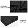 TAPULCO Long Sleeve Thermal High Neck Top for Men, Undershirts Turtleneck Pure Color Pullover Cozy Sweater Lightweight T-Shirts for Prom Black Large