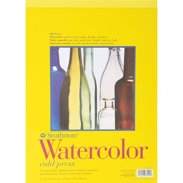 Strathmore Watercolor Paper Pad 11x15-12 Sheets