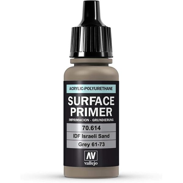 Vallejo Model Color 17 ml Polyurethane Primer - IDF Israeli Sand Grey