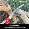 Corona Tools 13-Inch RazorTOOTH Pruning Saw | Tree Saw Designed for Single-Hand Use | Curved Blade Hand Saw | Cuts Branches up to 7" in Diameter | RS 7120