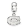 Montreal Canadiens Bead Charm Extra Small (3/8 Inch) Dangle (Sterling Silver)