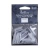 Pro Impressions Advance Competition Clear Smile 50 Nail Tips, Size 5