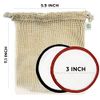 22 PCS Reusable Cotton Pads Cotton Wool Pads with Laundry Bag, Washable 3 layer Makeup Remover Pads with Kraft Pouch for Storage, Bamboo Face Pads Suitable for all Skin Types