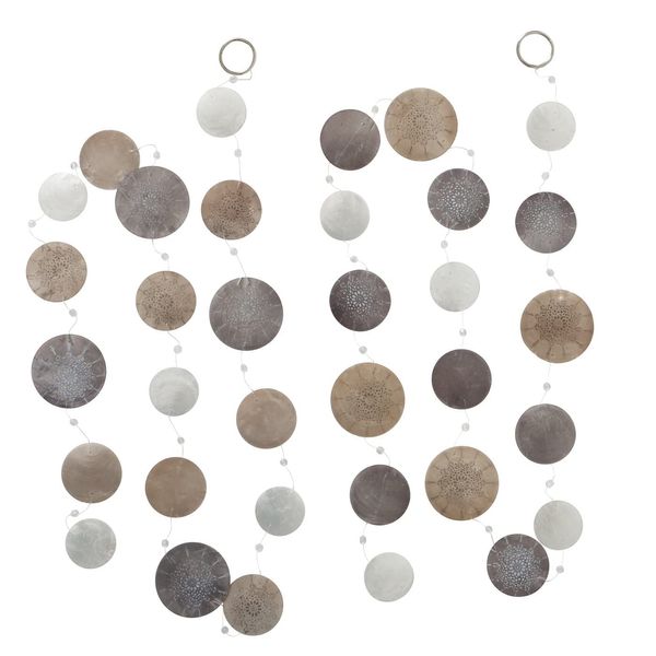 Boltze Capiz Nyla Garland 1 Piece 2 Assorted Designs