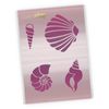 CraftStar Sea Shell Stencil Pack - 4 Different Shell Stencils On an A4 Sheet