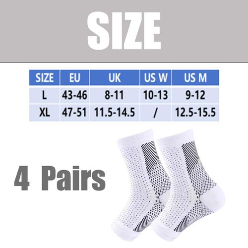 4 Pairs Ankle Compression Socks Soothrelieve Compression Socks Compression Socks for Women & Men Neuropathy Socks Pain Relief Support Brace Neuropathy Pain Relief for Feet