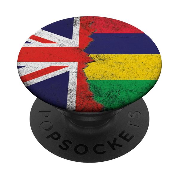 United Kingdom Mauritius Flags - British Mauritian PopSockets Swappable PopGrip