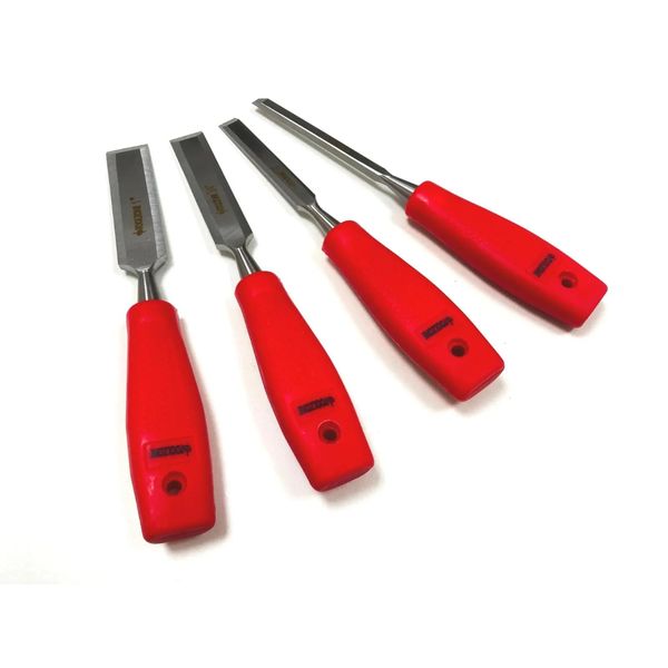 4 Piece Woodworking Wood Chisel Set