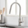 OWOFAN Touch Kitchen Faucets with Pull Down Sprayer Single Hole Deck Mount Tap
