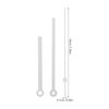 Homoyoyo 10 Sets Large White Metal Clock Hands Kit - Clock Repair & Replace