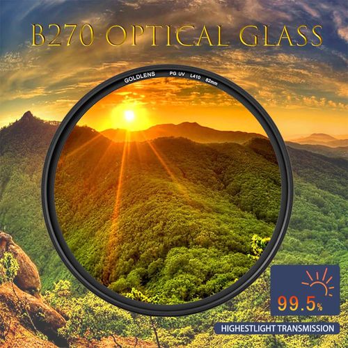 Hityeneed UV Filter,36-Layer Nano Coatings MRC Multi Resistant Coating Oil Water Scratch,Block Below L410 UV, Ultra Slim UV Protection Lens Filter (40.5mm)