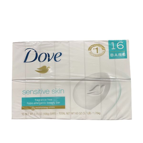 Dove Beauty Bar, Sensitive Skin (3.75 oz., 16 ct.)