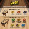 Sun-Glo Speed #5 (Five Star) Shuffleboard Powder Wax – Medium-Slow Speed for 12-16 Foot Tables – 16 oz Shaker Can (Pack of 3)