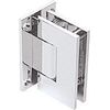 CRL Geneva 337 Series Chrome Adjustable Wall Mount Full Back Plate Hinge