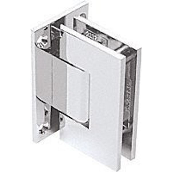 CRL Geneva 337 Series Chrome Adjustable Wall Mount Full Back Plate Hinge