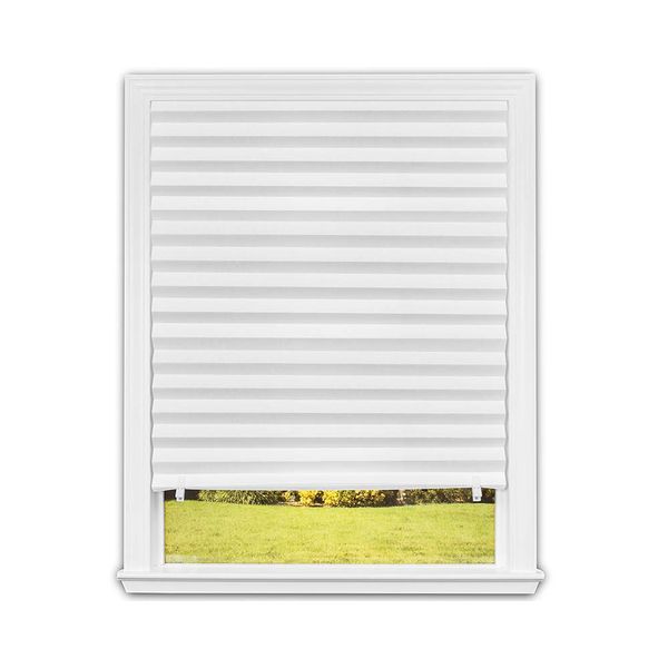 Redi Shade No Tools Original Light Filtering Pleated Paper Shade White, 36 in x 72 in, 6-pack