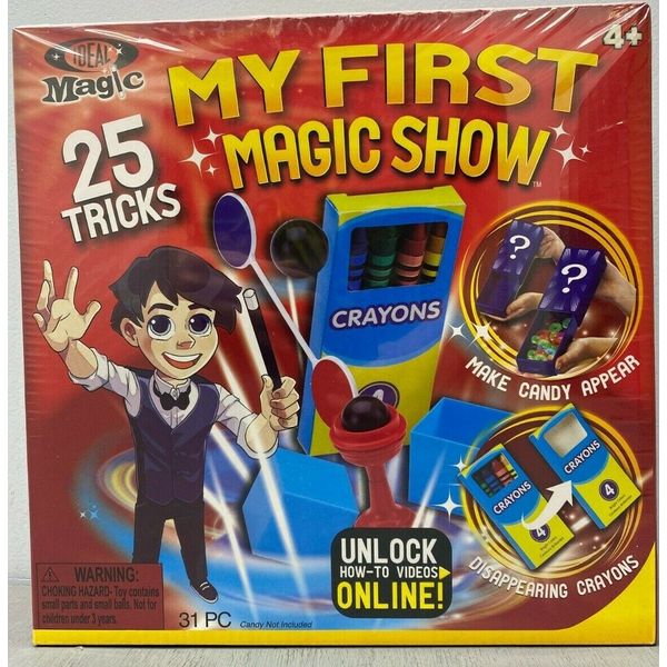 Damaged Box Childrens Magic Show My First Magic Kit 25 Tricks Ages 4+  - 10B