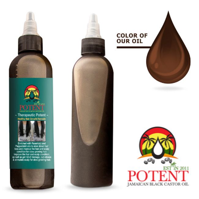 Potent Jamaican Black Castor Oil  (SLOW GROW HAIR) 8oz