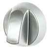 Spares2go Control Knobs/Dials for AEG Oven Cooker & Hob (Pack of 4 + Adaptors, Silver)