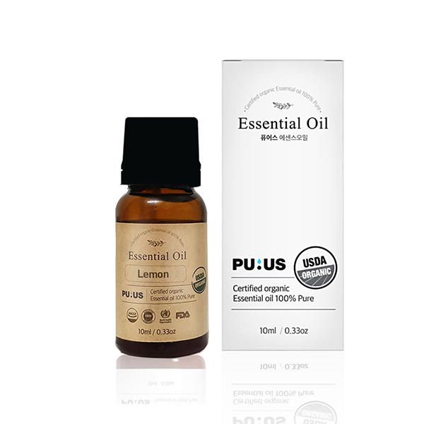 Pure Organic Lemon Essential Oil 10ml / USD Aroma Base Face Relaxing Oil