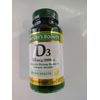 Nature's Bounty D3 50mcg (2000IU) 150 RAPID RELEASE SOFTGELS Exp 01/27