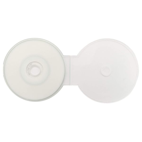 Mediaxpo 10 Clear Mini 8cm Clamshell CD DVD Case