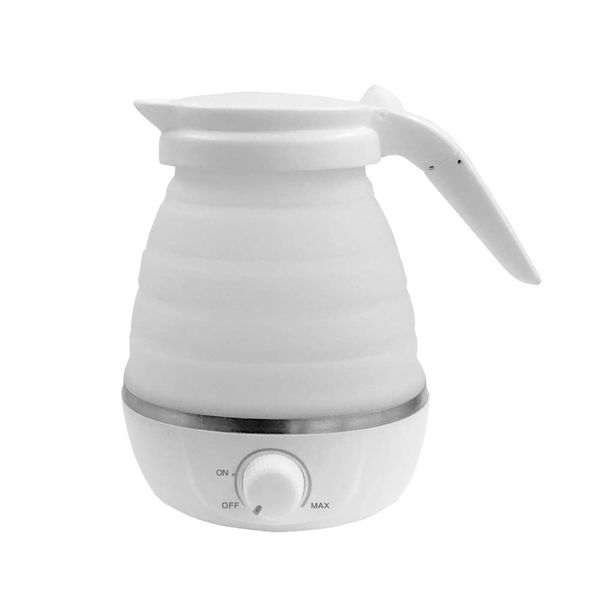 Kashimura TI-191 Travel Electric Kettle for Domestic and Overseas Use, Foldable, Temperature Control, Capacity 20.3 fl oz (600 ml), White, Small