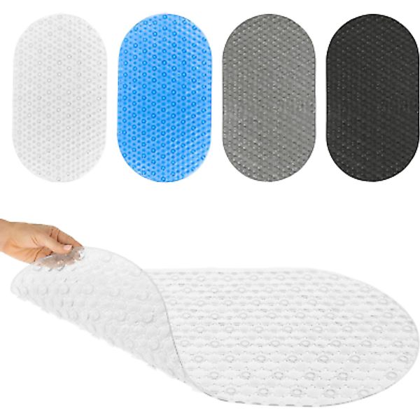 Oval Bathtub Mat - Nonslip Shower Floor Pad - Non-Slip and Non-Skid for Bath Tub