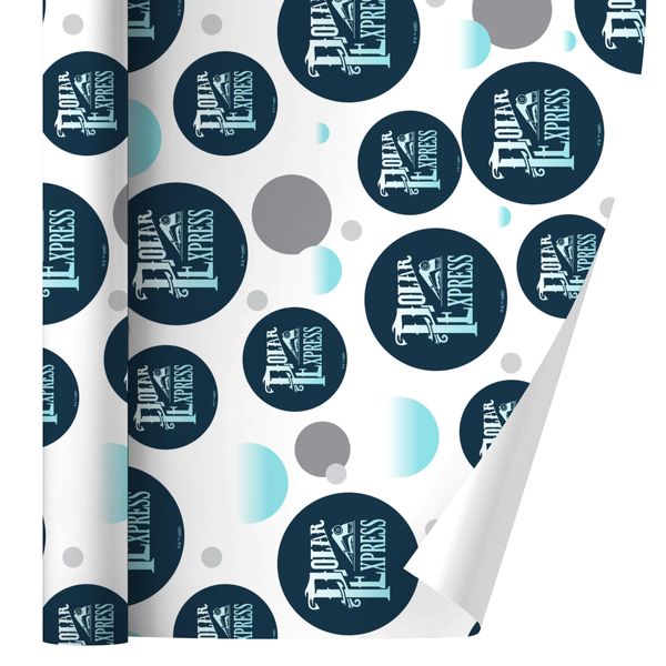 Polar Express Stacked Gift Wrap Wrapping Paper Roll