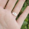 Personalized Custom 1 Line Dog Memorial Silver Plated Adjustable Novelty Ring