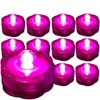 Submersible Waterproof Battery LED Tea Light ~ PINK ~ 10 Pack Wedding Decoration