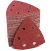 100×Triangle Sandpaper Sanding Pads Hook and LoopPalm for Oscillating Multi Tool