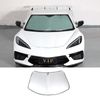 Sun Shade Foldable Windshield Side Window Anti UV Visor For Corvette C8 2020-25