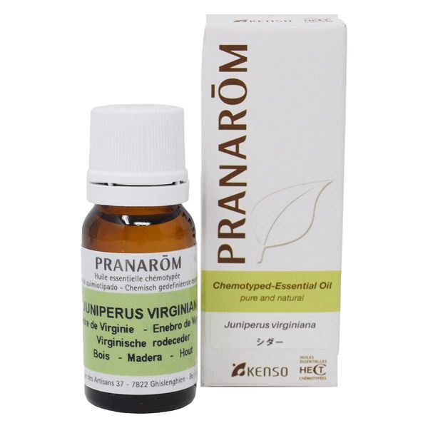 Cedar, 0.3 fl oz (10 ml), Pranarom Essential Oil Tree-based Middle Notebook