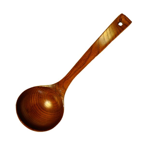 [ratoruuddo] RattleWood Ladle Wood Soup Ladle, Natural Wood, Ladle