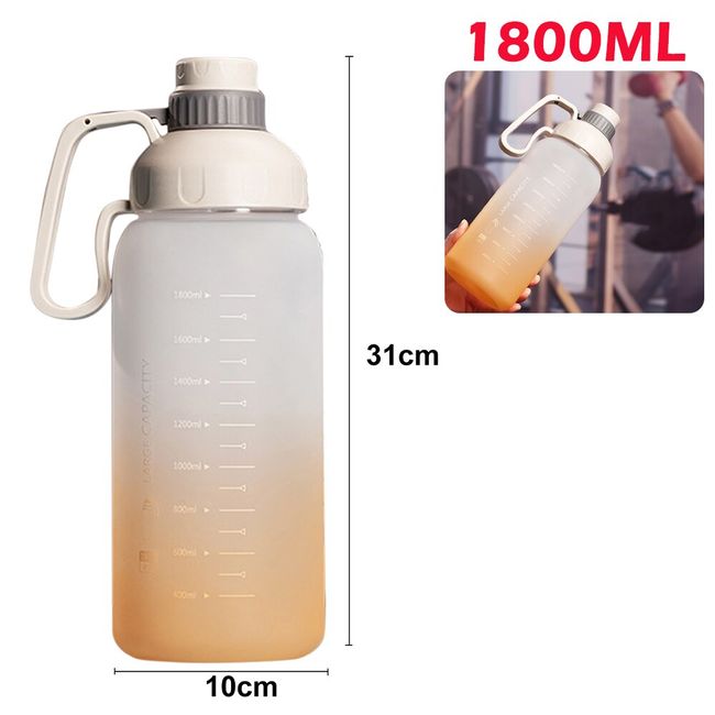 1000ML Portable Water Bottle For Camping Hiking Running Large Capacity Water  Bottle Frosted Gradient Water Bottles For Kitchen
