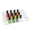 3 Tier Acrylic Nail Polish Display Stand (White - Wall Mountable)